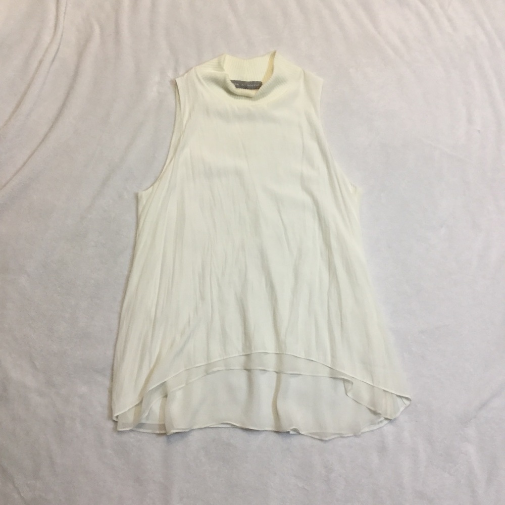 Lola & Sophie Mock Neck Sleeveless Top